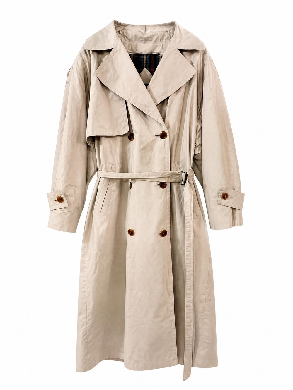 Vintage Classic London Fog Woman's Trench With Removable Wool Lining
